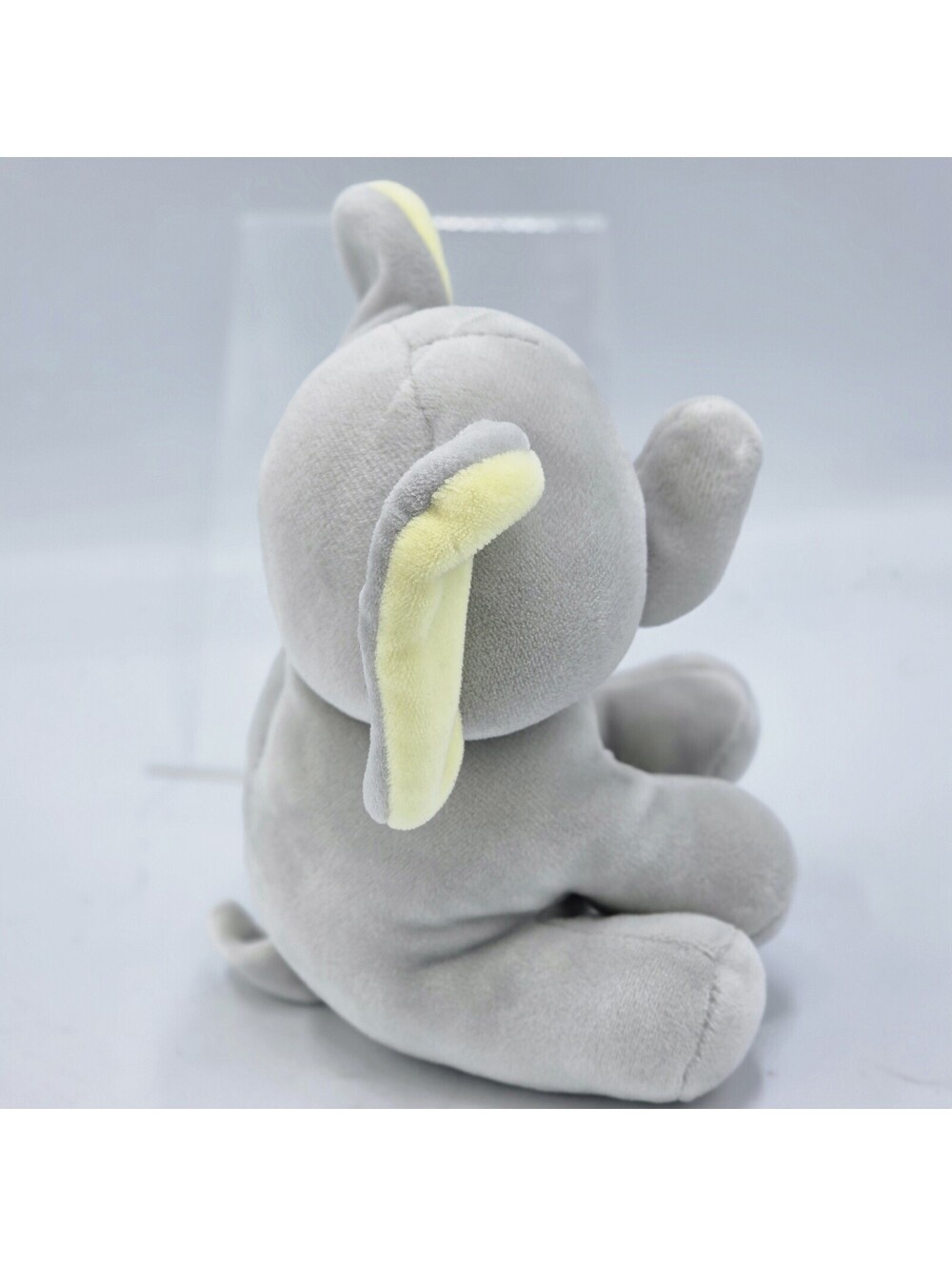 TY Baby Gray Yellow Bubbles the Elephant Soft 6" Stuffed Animal Toy - Picture 2 of 4